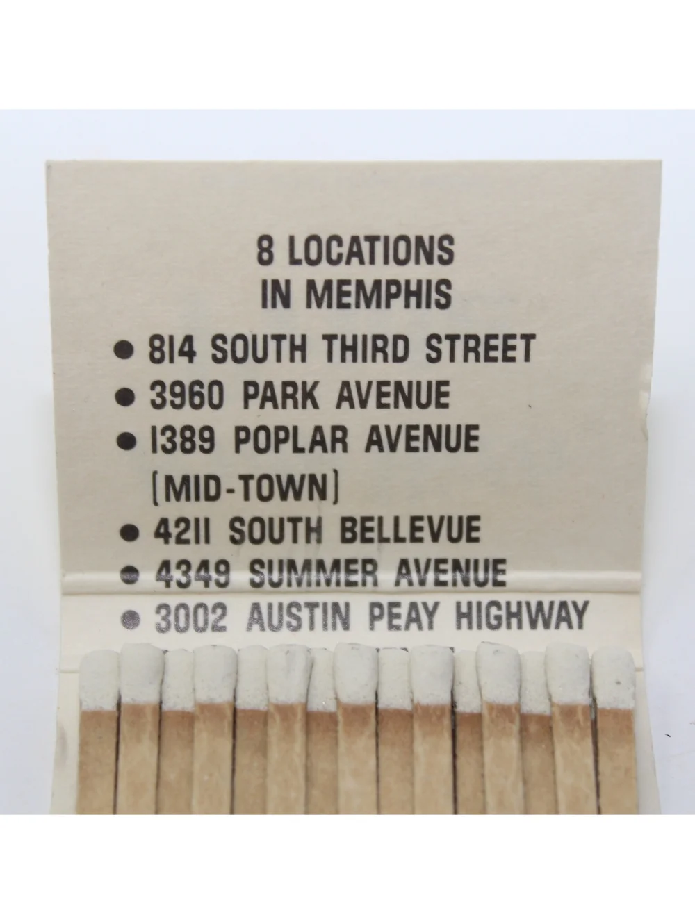 Vintage Matchbook Mr. Pride Car Wash Memphis, Tennessee Ride With Pride Hot Wax